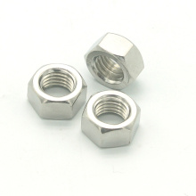 Galvanized stainless steel hexagon metal coupling thin nut size 6